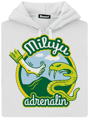 Miluju adrenalin dámská mikina klokanka White