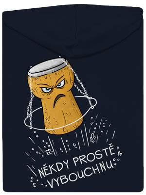 Někdy vybouchnu dámská mikina na zip Navy Mal