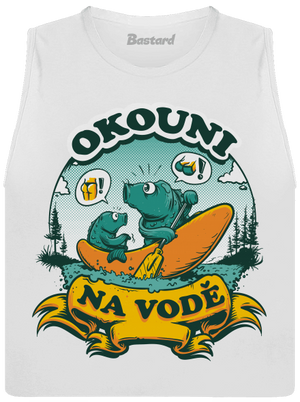 Okouni na vodě dámské tílko volné White