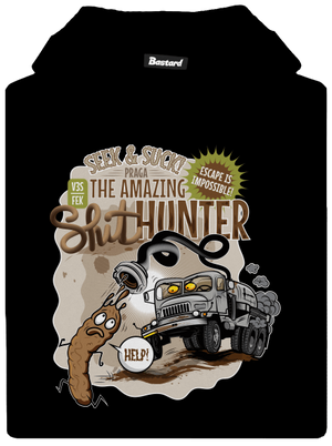 Shithunter dětská mikina klokanka Black