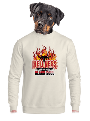 Hellness unisex mikina bez kapuce Off White