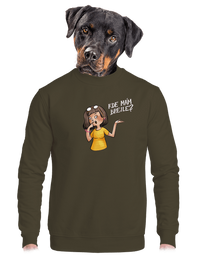 unisex mikina bez kapuce