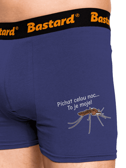 Komár s výdrží boxerky Blue Navy