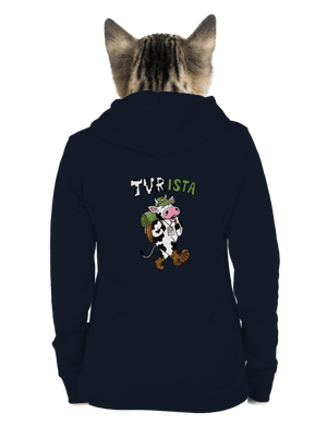 Tur na cestách dámská mikina na zip Navy Mal