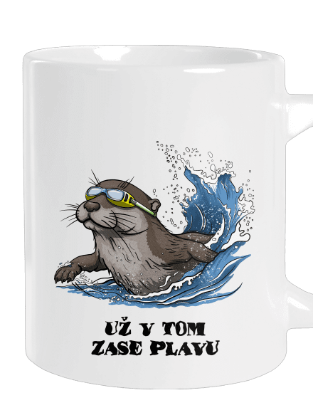 Už v tom zase plavu velký hrnek White