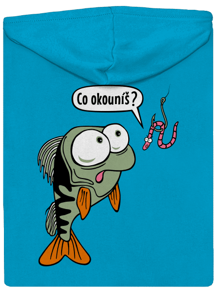 Co okouníš? dámská mikina na zip Blue Atol