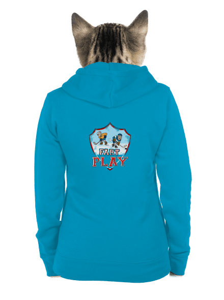 Fart Play dámská mikina na zip Blue Atol