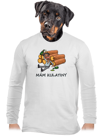 Mám kulatiny pánské dlouhý rukáv White