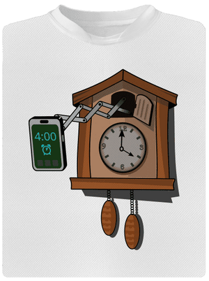 Mobilní kukačky dětské sportovní tričko White