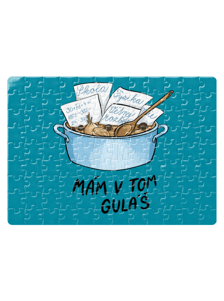 Mám v tom guláš puzzle White