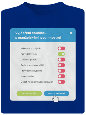 Manželské povinnosti pánské sportovní tričko Royal Blue Mal