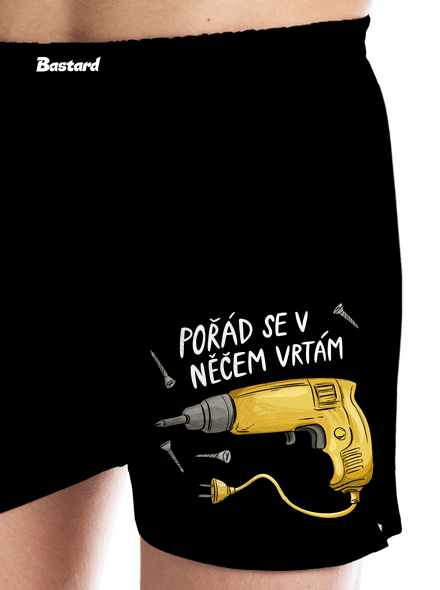 Vrtám pánské trenky Black