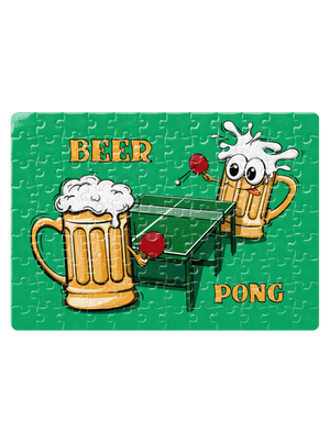 Beer pong puzzle White
