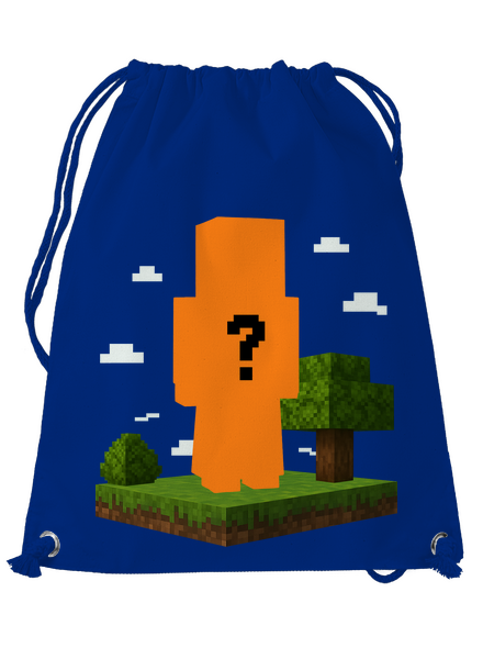 Minecraft z vlastní fotky vak Royal Blue Mal