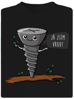 Já jsem Vruut pánské sportovní tričko Black