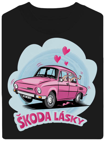 Škoda lásky unisex mikina bez kapuce Black