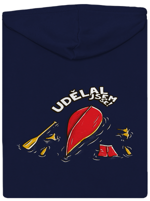 Udělal jsem se pánská mikina na zip Navy