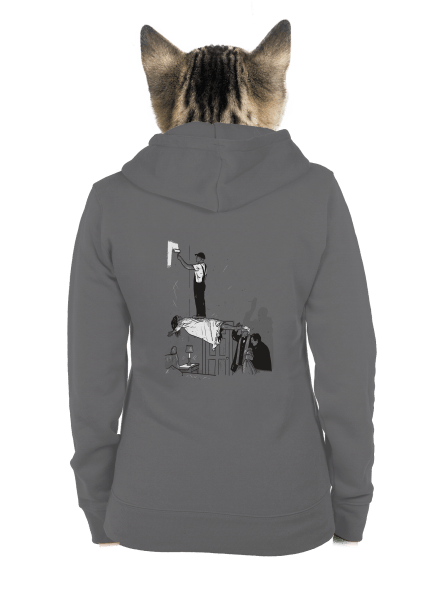 Vymítač a natěrač dámská mikina na zip Steel Gray