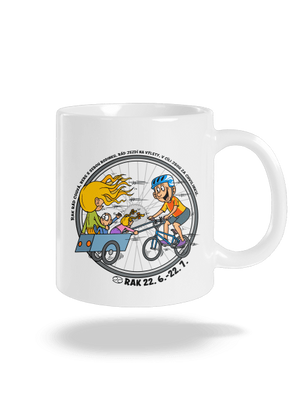 Cyklistický horoskop: Rak klasický hrnek White