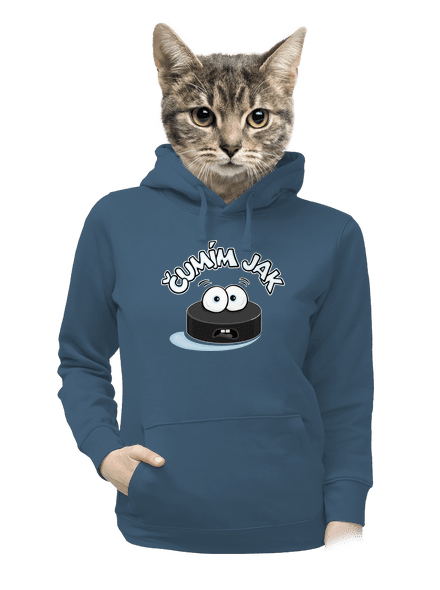 Čumím jak puk dámská mikina klokanka Denim