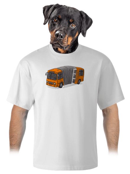 Harmonika unisex tričko oversized White