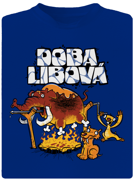 Doba libová pánské sportovní tričko Royal Blue Mal