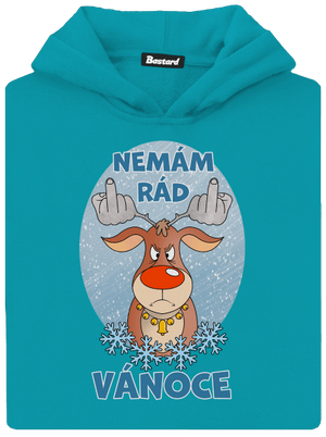 Nemám rád Vánoce dětská mikina klokanka Hawaiian Blue
