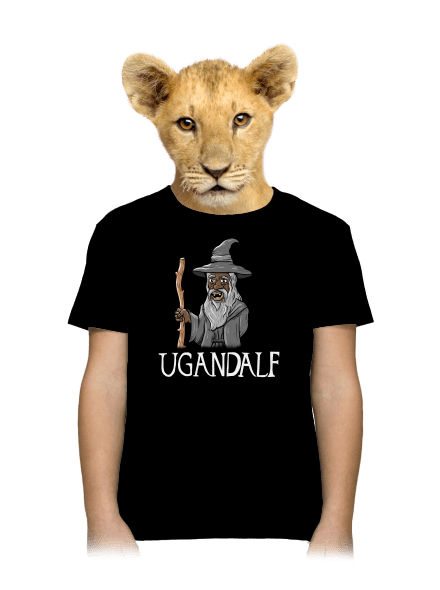 Ugandalf dětské tričko Black