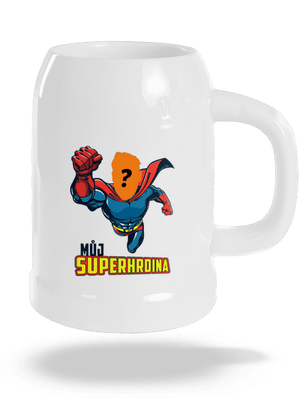 Můj superhrdina půllitr White