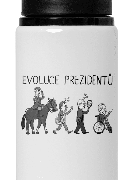 Evoluce prezidentů lahev na vodu White