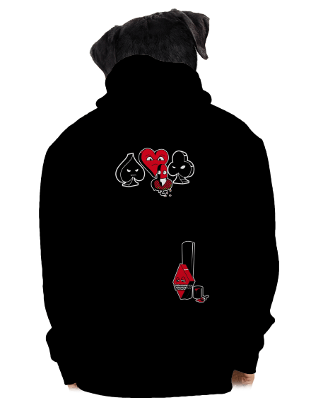 Vetřelec pánská mikina na zip Black