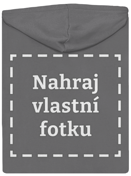 Vlastní potisk dámská mikina na zip Steel Gray
