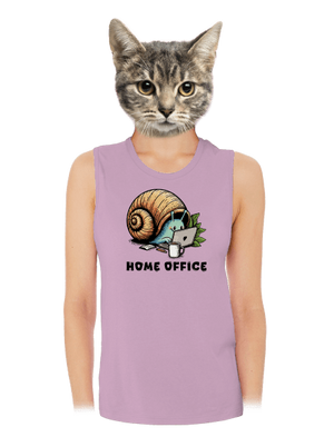 Šnekův home office dámské tílko volné Lilac