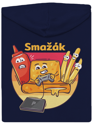 Smažák pánská mikina na zip Navy