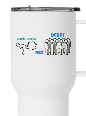 Jeden prd termohrnek White