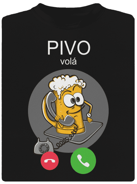 Pivo volá pánské sportovní tričko Black