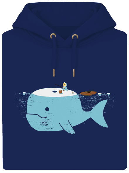 Rybaření  unisex mikina premium Navy