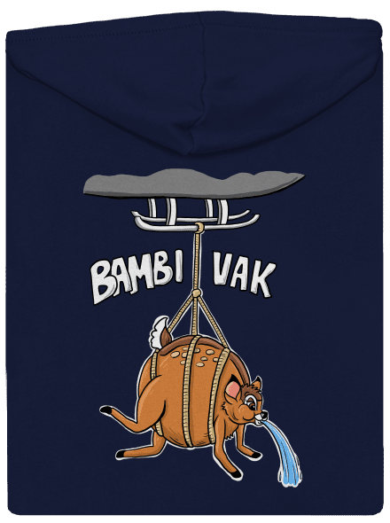 Bambi vak pánská mikina na zip Navy