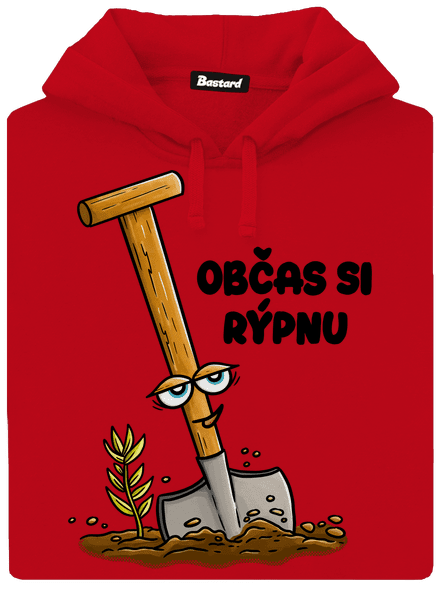 Občas si rýpnu pánská mikina klokanka Red