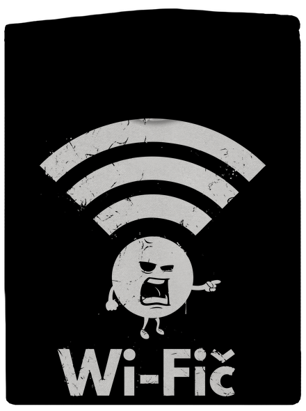 Wifič pánská mikina na zip Black