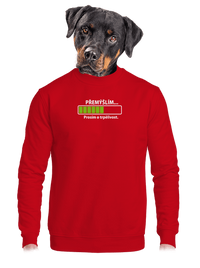 unisex mikina bez kapuce