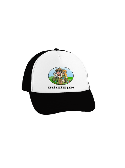 Cítíte jaro kšiltovka truckerka Black cap