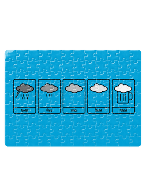 Předpověď počasí puzzle White