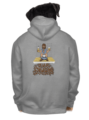 BurChuck pánská mikina na zip Light Melange