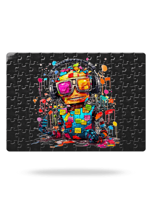 Workaholic robot puzzle White