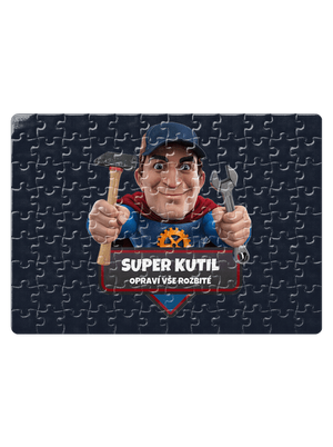 Super táta puzzle White