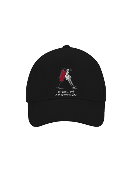 Klidná rovnováha kšiltovka baseballka Black