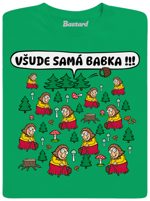 Všude samá babka pánské tričko Kelly Green