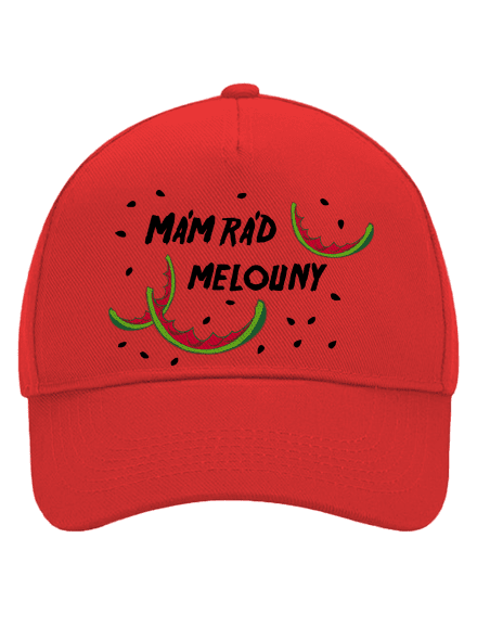 Melouny kšiltovka baseballka Classic Red
