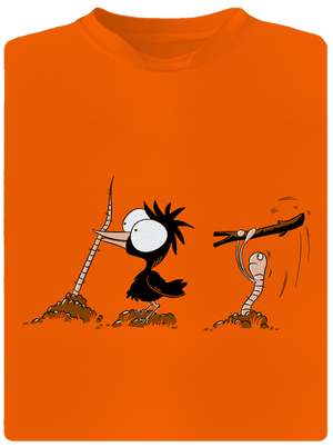 Nesprávný konec dětské sportovní tričko Neon Orange